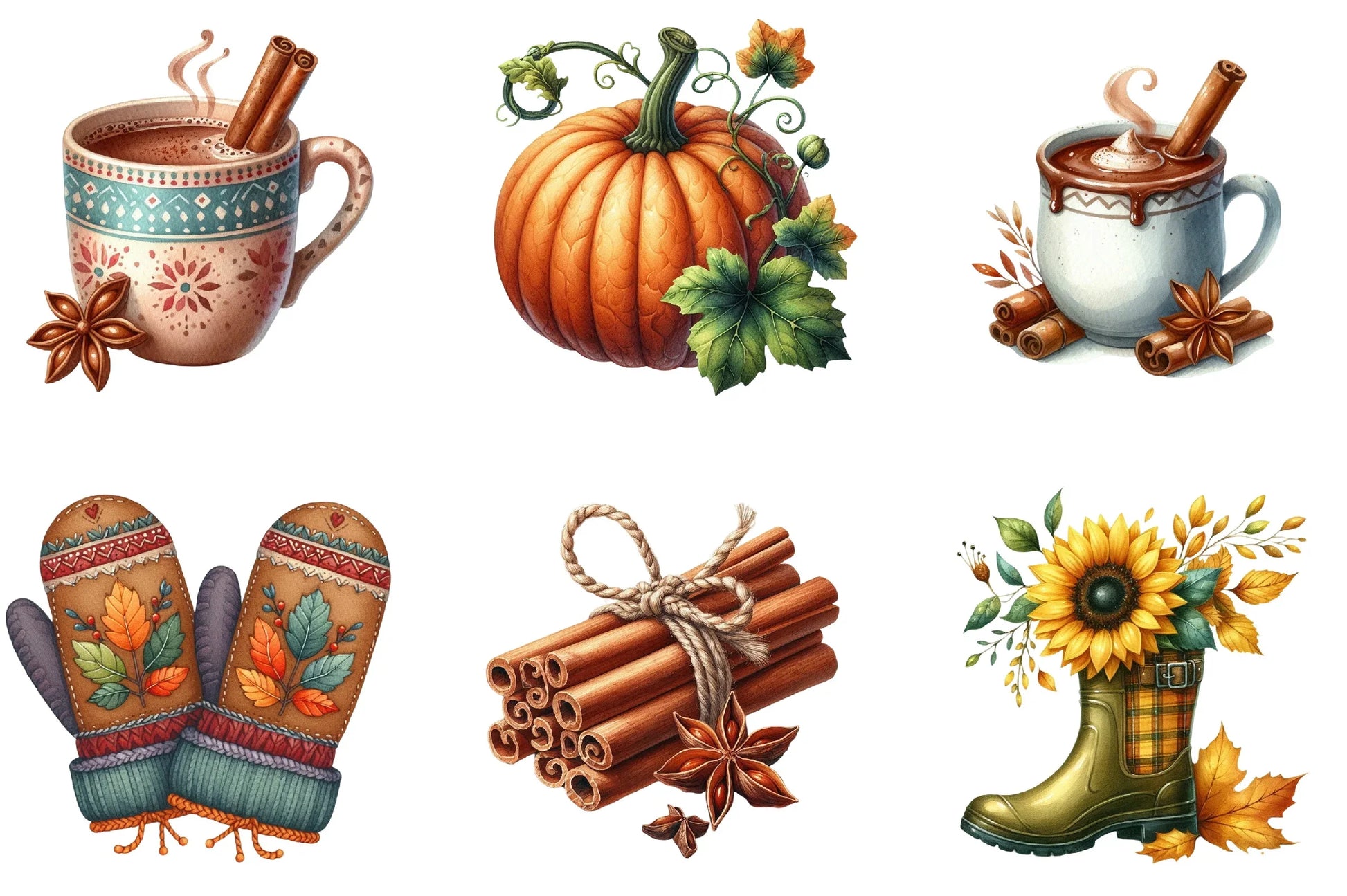 Autumn Collection Clipart Bundle - CraftNest - Digital Crafting and Art