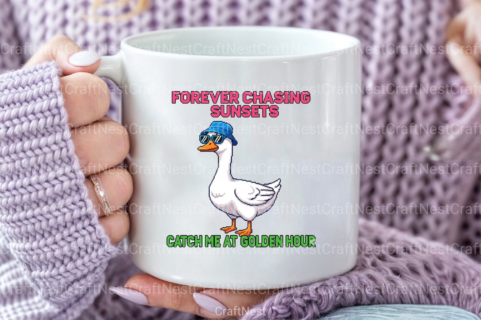 Blocky Style Funny Summer Goose Clipart Bundle 2 - CraftNest - Digital Crafting and Art