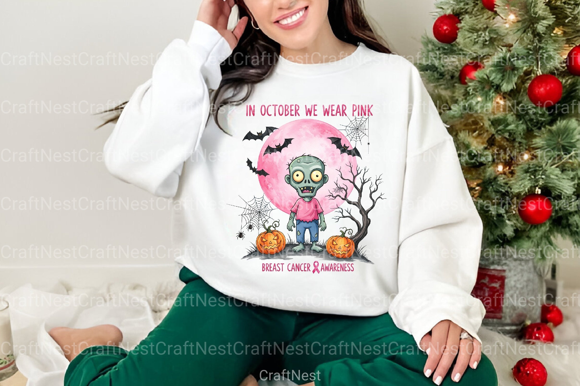 Halloween Breast Cancer Clipart Bundle 4 - CraftNest - Digital Crafting and Art