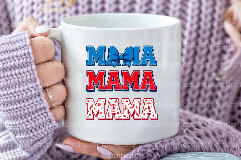 Baseball Mama Coquette Bow Clipart Bundle - CraftNest - Digital Crafting and Art