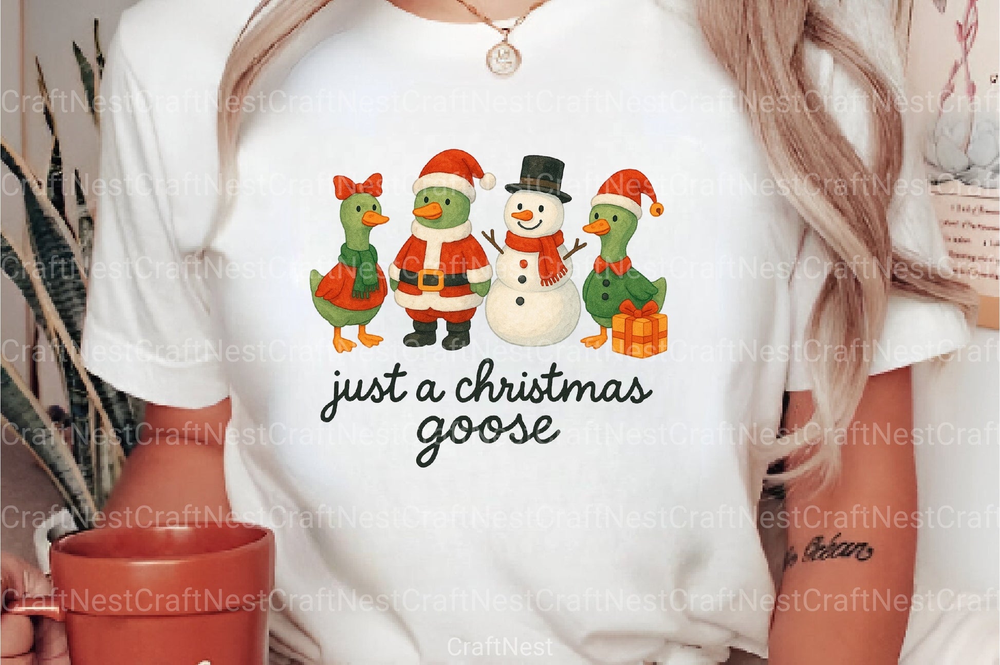 Christmas Goose Clipart Bundle 8 - CraftNest - Digital Crafting and Art