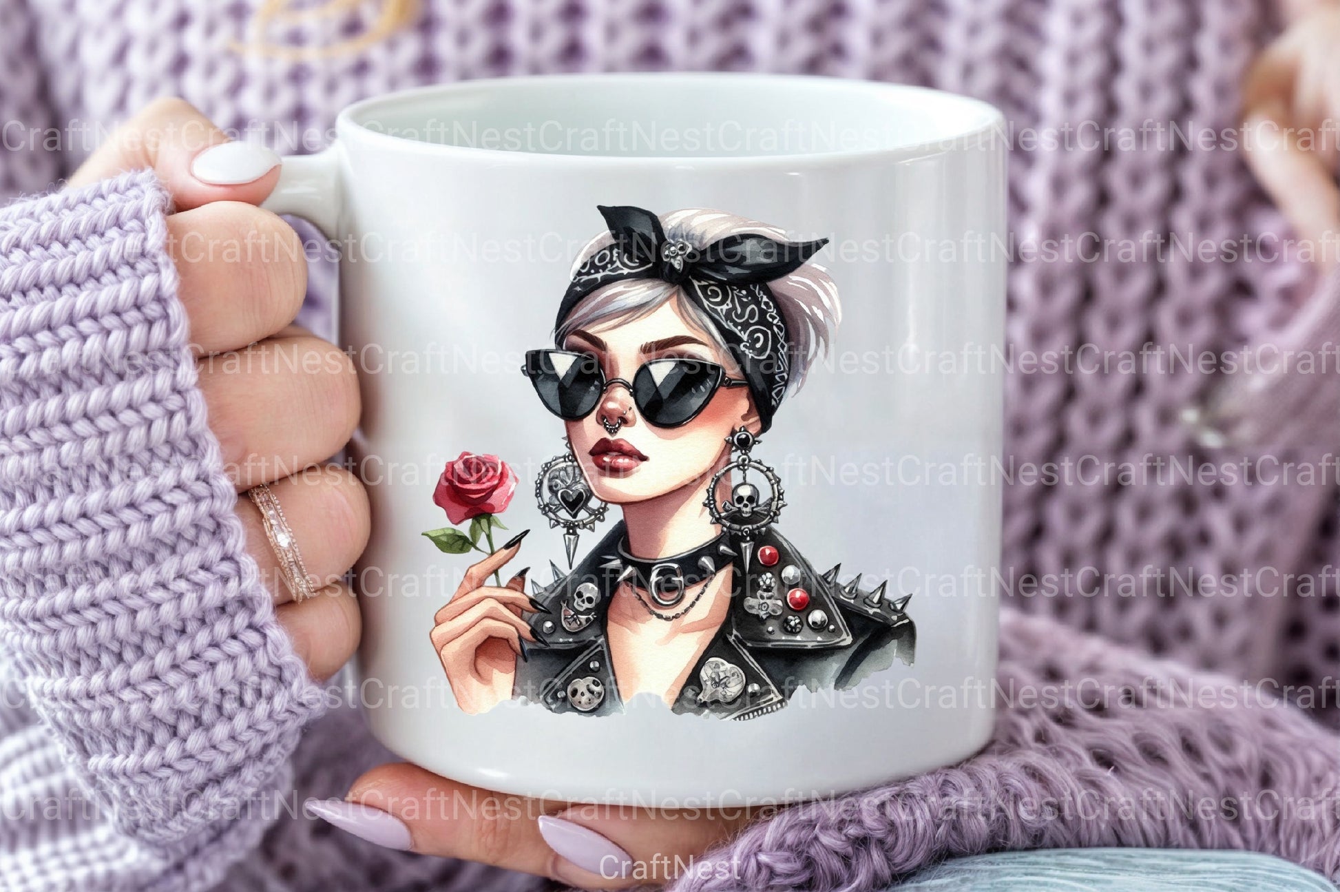 Messy Bun Bandana Mom Life Clipart Bundle 3 - CraftNest - Digital Crafting and Art