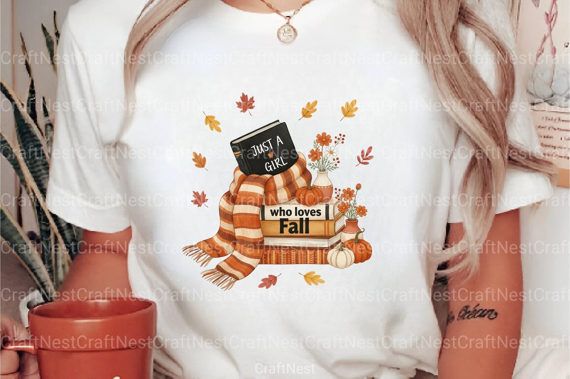 Just a Girl Who Loves Fall: Bookish Clipart Bundle - CraftNest - Digital Crafting and Art