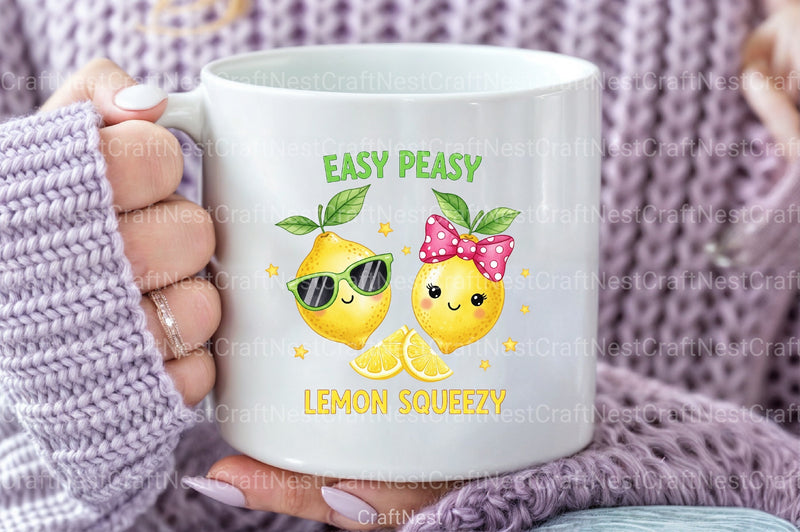 Funny Lemon Clipart Bundle: Positive Main Squeeze Designs - CraftNest - Digital Crafting and Art