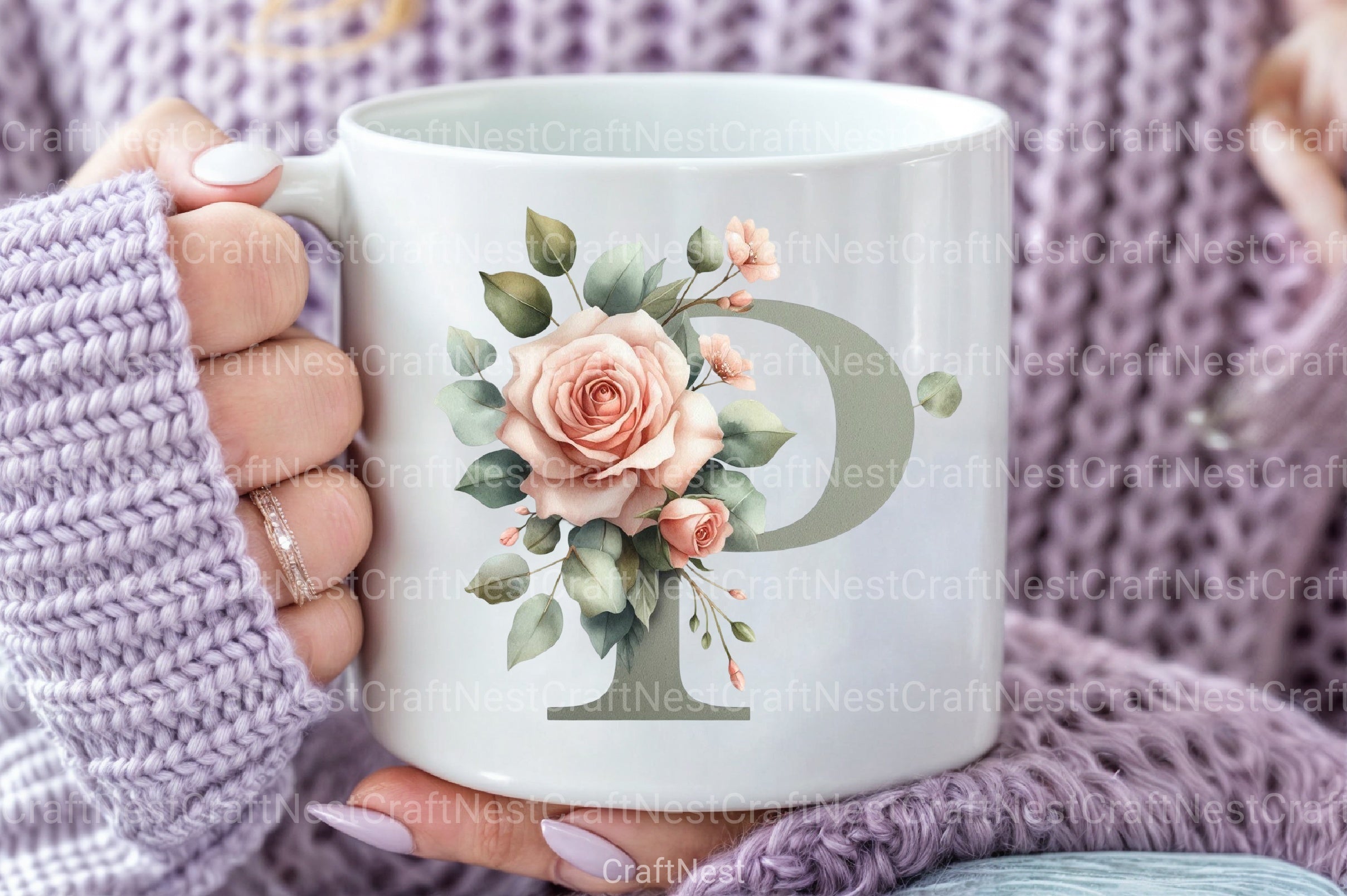 Floral Alphabet Clipart Bundle 23 - CraftNest - Digital Crafting and Art