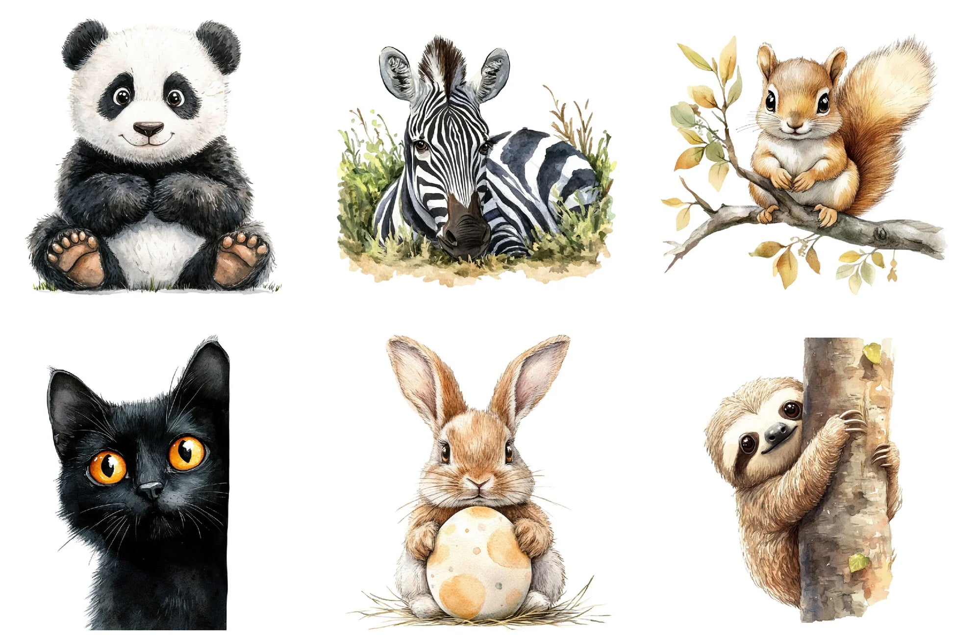Quirky Animals Peeking Clipart Bundle - CraftNest - Digital Crafting and Art