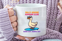 Blocky Style Funny Summer Goose Clipart Bundle 122 - CraftNest - Digital Crafting and Art