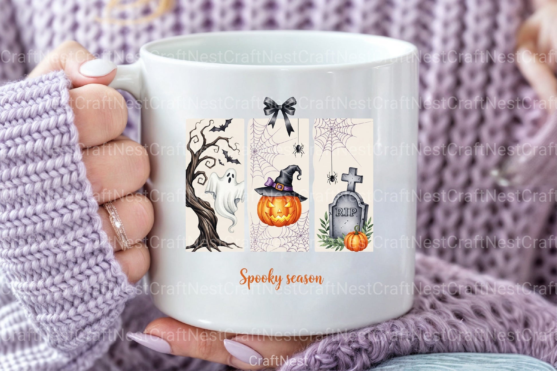 Brushstroke Halloween Spooky Season Clipart Bundle - CraftNest - Digital Crafting and Art