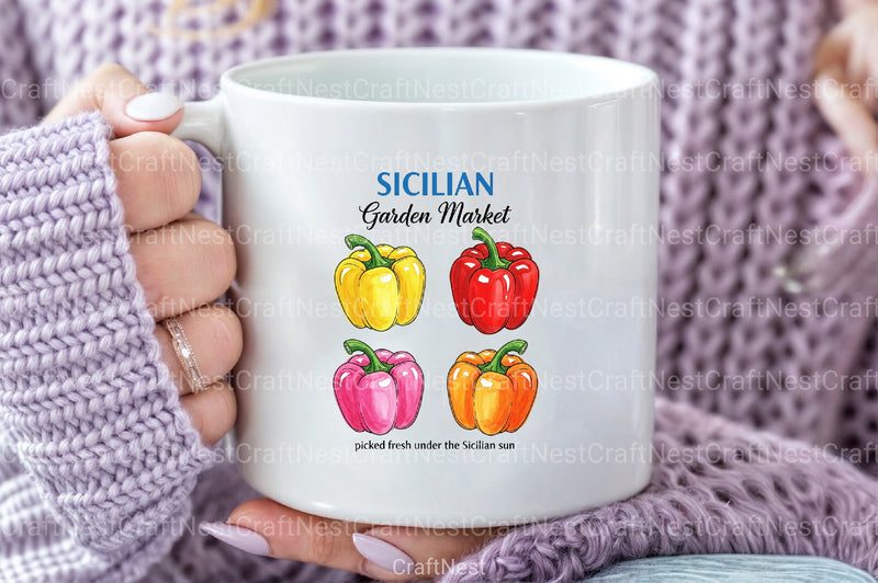 Farmers Market Pepper Hand Drawn Clipart Bundle - CraftNest - Digital Crafting and Art