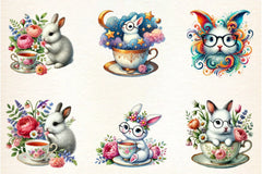 Easter Bunny Clipart Bundle - CraftNest - Digital Crafting and Art