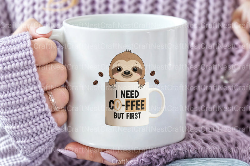 Funny Sloth Quotes Clipart Bundle 34 - CraftNest - Digital Crafting and Art