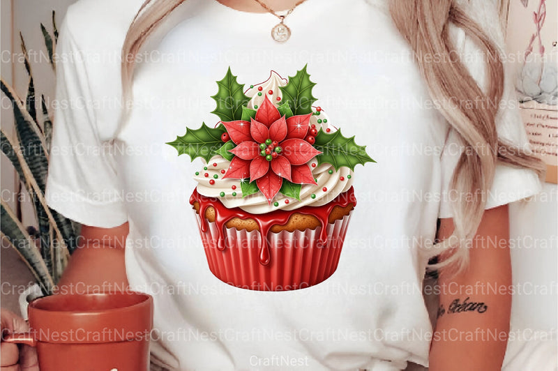 Christmas Cupcake Delights Sticker Clipart Bundle - CraftNest - Digital Crafting and Art