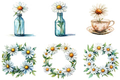 Summer Daisy Clipart Bundle - CraftNest - Digital Crafting and Art