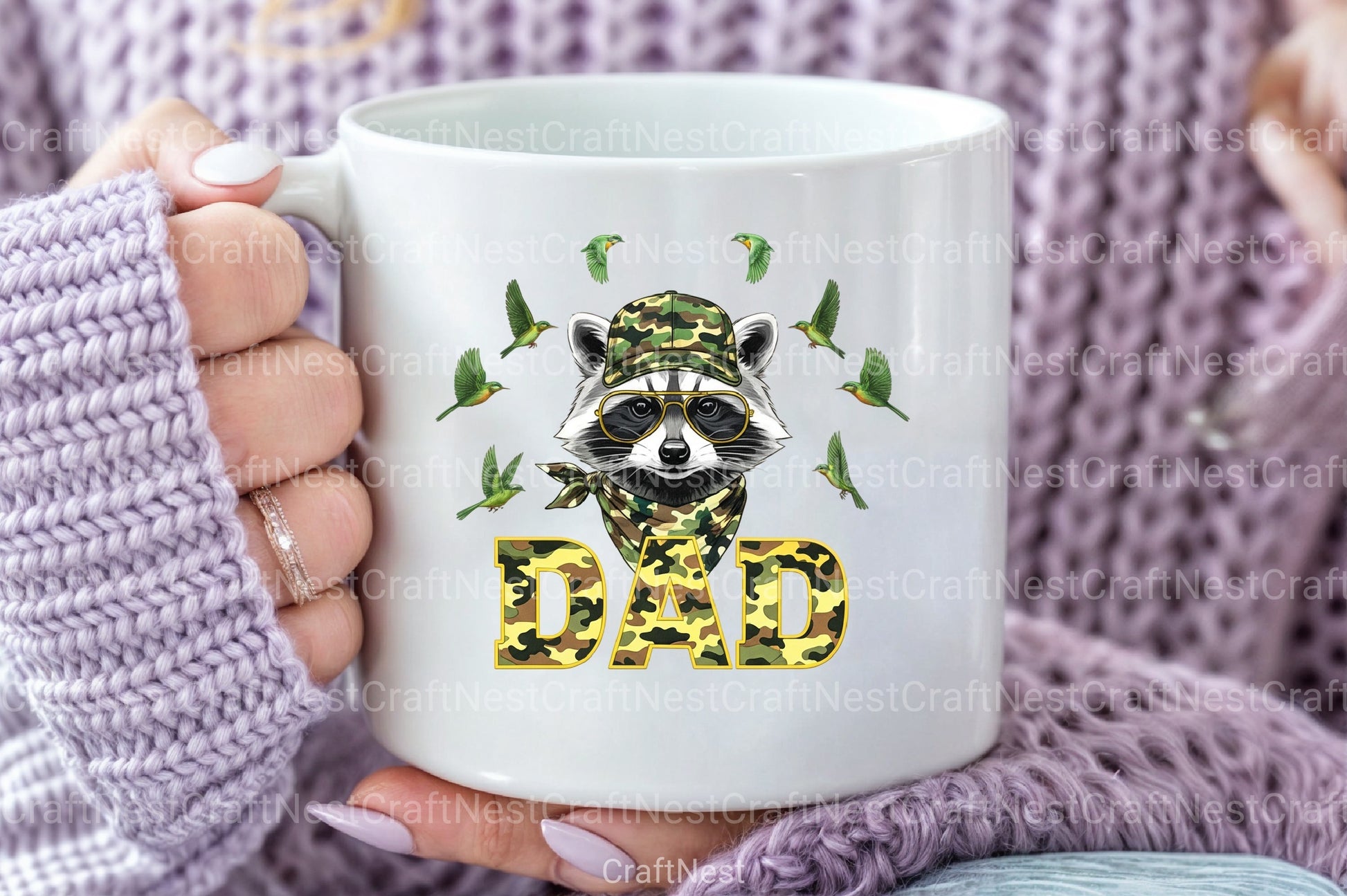 Camo Raccoon Woodland Clipart Bundle - CraftNest - Digital Crafting and Art