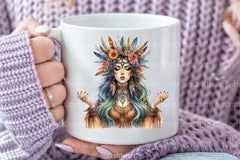 Tribal Boho Girl Clipart Bundle 5 - CraftNest - Digital Crafting and Art