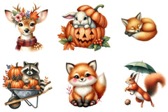 Fall Woodland Clipart Bundle - CraftNest - Digital Crafting and Art
