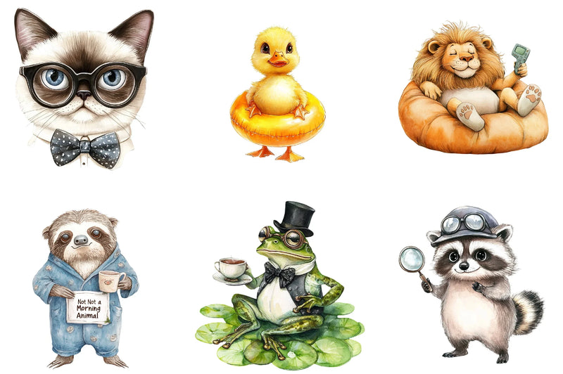 Summer Animals Clipart Bundle - CraftNest - Digital Crafting and Art
