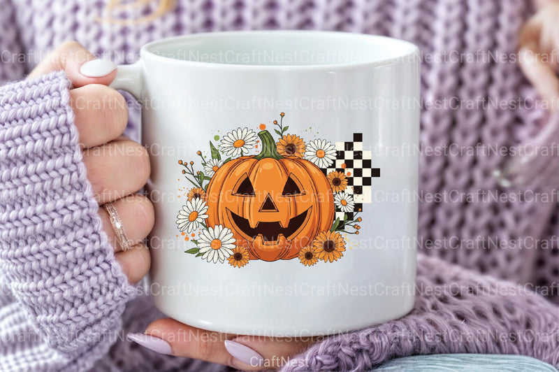 Floral Halloween Fall Pumpkin Clipart Bundle - CraftNest - Digital Crafting and Art