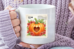 Pumpkin Postage Stamp Clipart Bundle 55 - CraftNest - Digital Crafting and Art