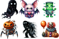 Halloween Monsters Clipart Bundle - CraftNest - Digital Crafting and Art