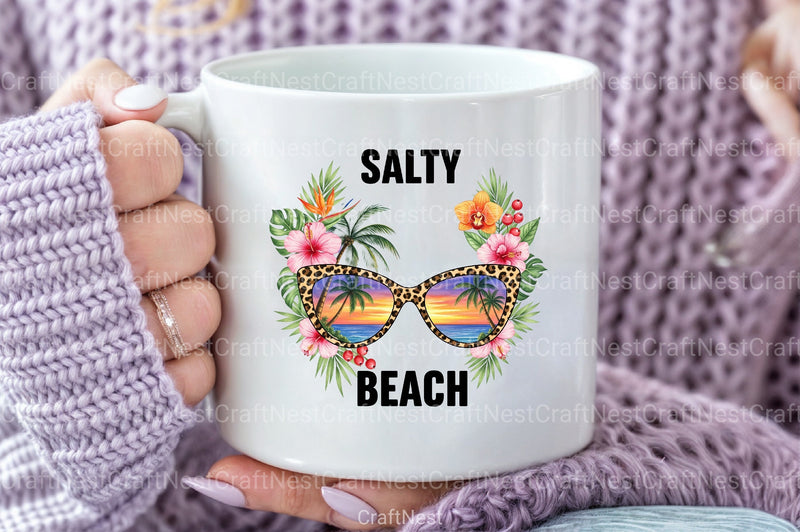 Tropical Summer Clipart Bundle: Salty Beach Collection - CraftNest - Digital Crafting and Art