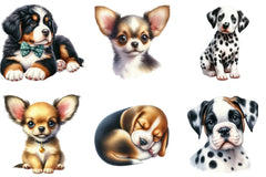 Cute Puppies Clipart Bundle - Dog Clipart Collection - CraftNest - Digital Crafting and Art