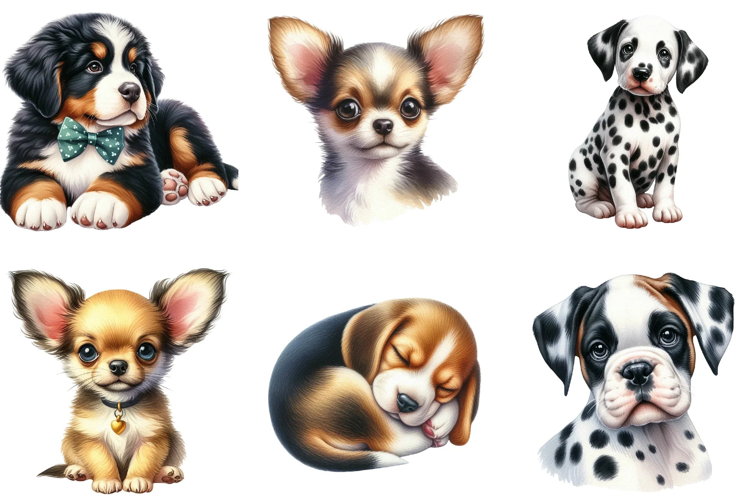 Cute Puppies Clipart Bundle - Dog Clipart Collection - CraftNest - Digital Crafting and Art