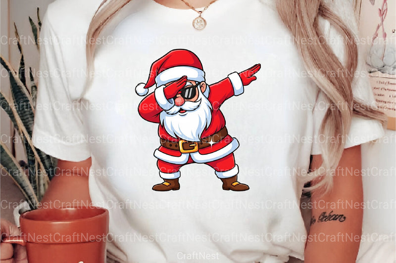 Dabbing Santa Clipart Bundle - CraftNest - Digital Crafting and Art
