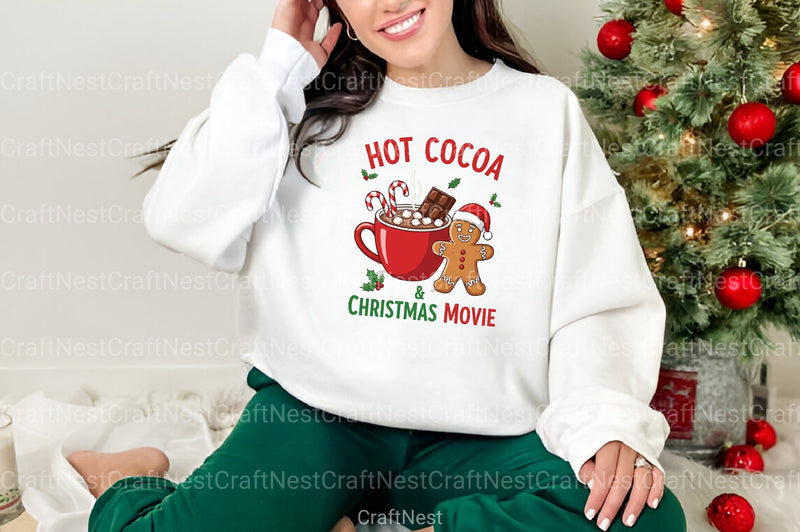 Hot Cocoa & Christmas Movie Clipart Bundle - CraftNest - Digital Crafting and Art