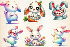 Funny Bunny Clipart Bundle 1 - CraftNest - Digital Crafting and Art