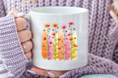 Wildflowers Brushstroke Clipart Bundle 1 - CraftNest - Digital Crafting and Art