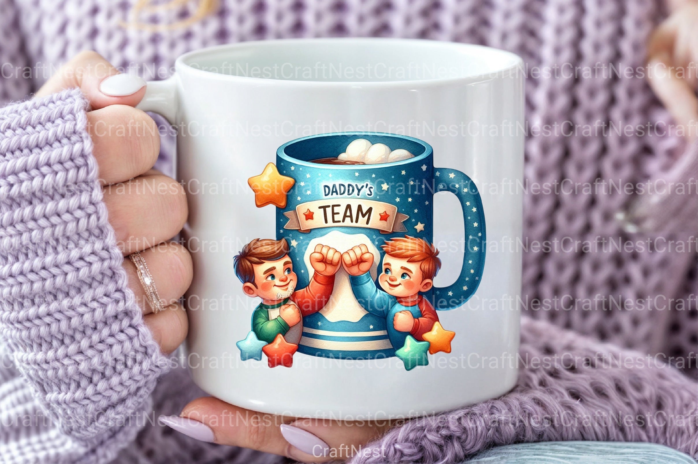 Kids Father’s Day Fist Bump Clipart Bundle 8 - CraftNest - Digital Crafting and Art