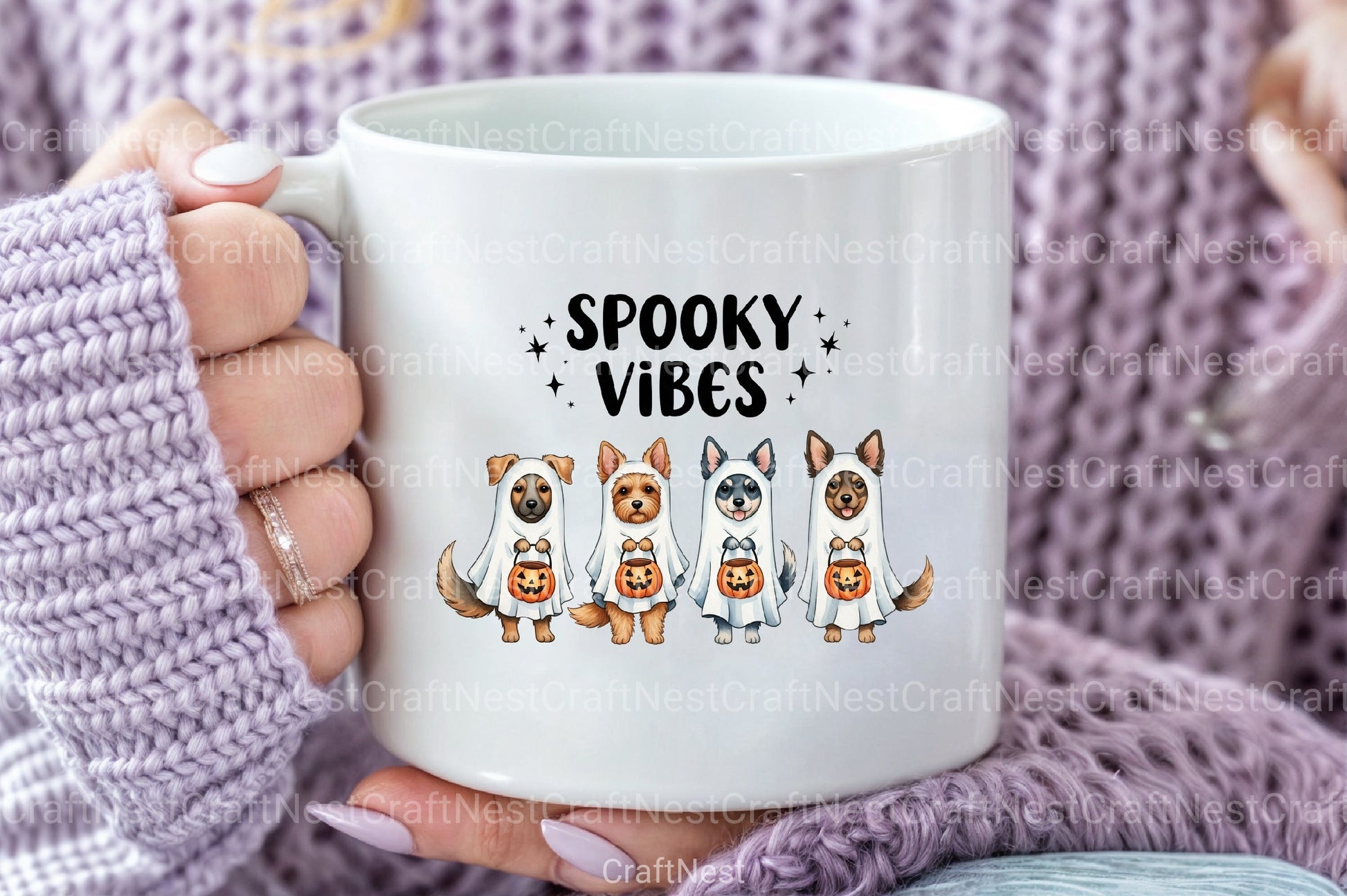 Spooky Dog Embroidery Clipart Bundle - CraftNest - Digital Crafting and Art