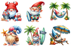 Beach Gnomes Clipart Collection Bundle - CraftNest - Digital Crafting and Art