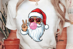 Retro Santa Christmas Bubble Vintage Clipart Bundle - CraftNest - Digital Crafting and Art