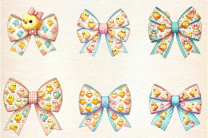 Easter Bows Clipart Bundle - CraftNest - Digital Crafting and Art