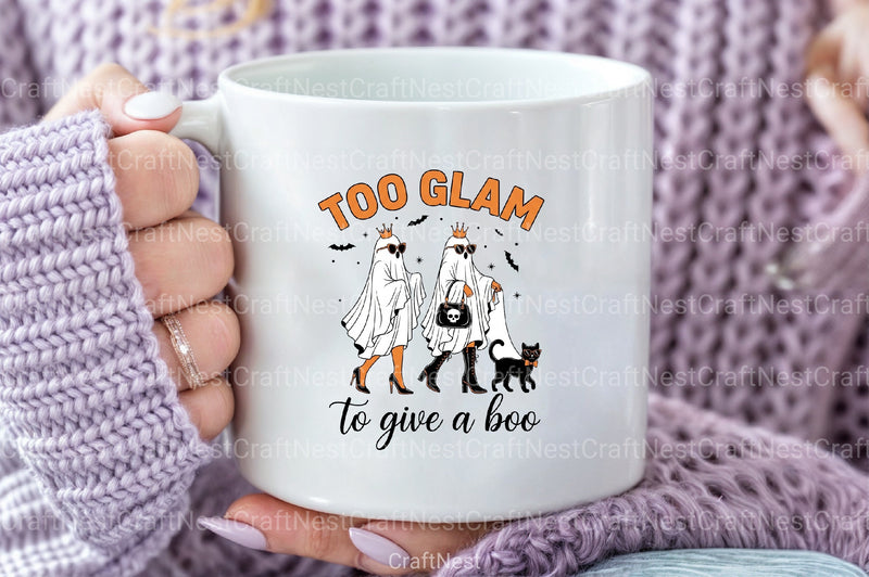 Too Glam to Give a Boo: Funny Halloween Clipart Bundle - CraftNest - Digital Crafting and Art