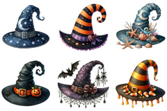 Halloween Witch Hat Clipart Bundle - CraftNest - Digital Crafting and Art