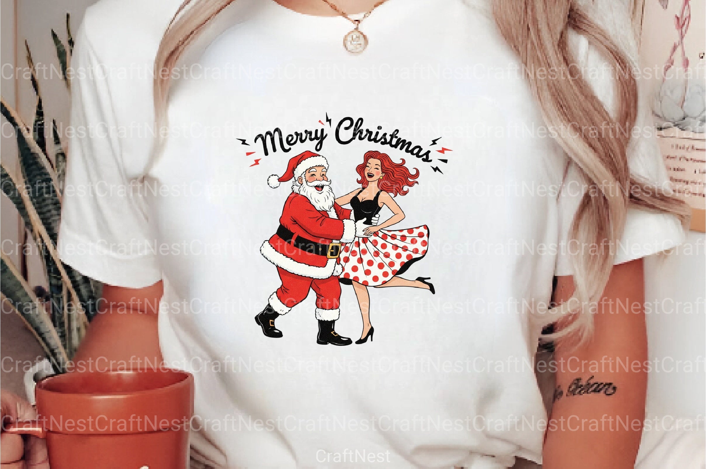 Merry Christmas Dancing Santa Clipart Bundle - CraftNest - Digital Crafting and Art