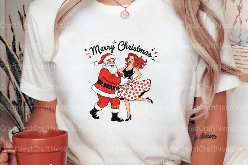 Merry Christmas Dancing Santa Clipart Bundle - CraftNest - Digital Crafting and Art