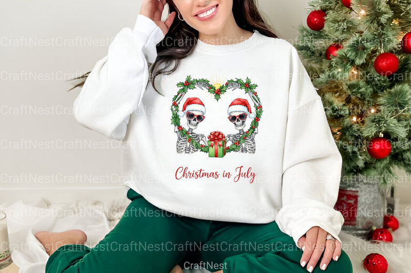 Christmas in July Funny Clipart Bundle 2 - CraftNest - Digital Crafting and Art