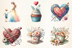 Hand-Drawn Mother's Day Illustrations Clipart Bundle - CraftNest - Digital Crafting and Art