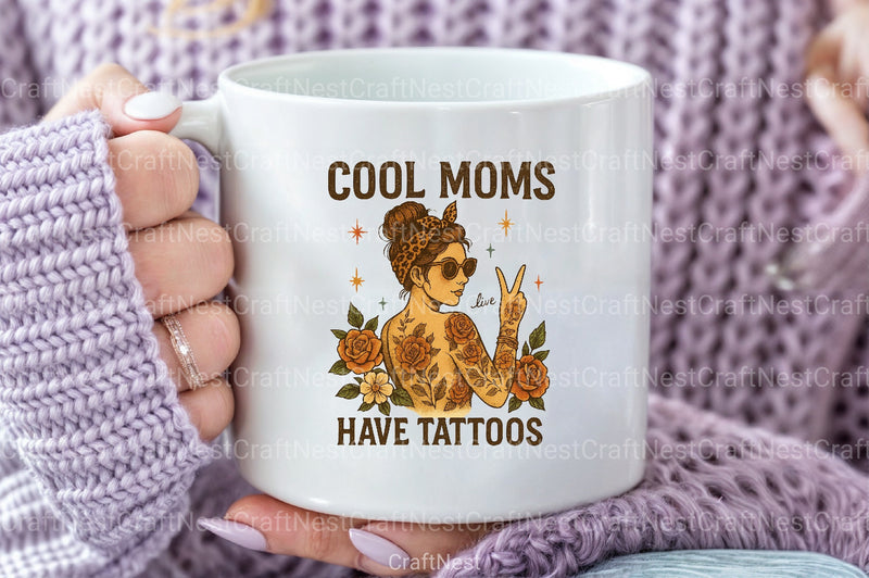Funny Mother's Day Cool Mom Tattoos Clipart Bundle - CraftNest - Digital Crafting and Art