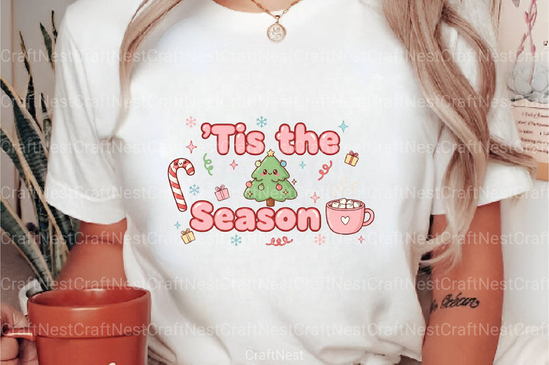 Santa Baby Pinup Pink Christmas Clipart Bundle - CraftNest - Digital Crafting and Art