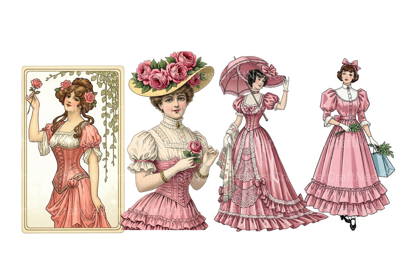 Christmas Pink Clipart Bundle 1 - CraftNest - Digital Crafting and Art