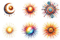 Sun Glow Clipart Bundle - CraftNest - Digital Crafting and Art