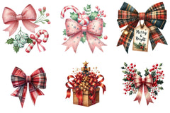 Christmas Libbey Wrap & Bow Clipart Bundle - CraftNest - Digital Crafting and Art