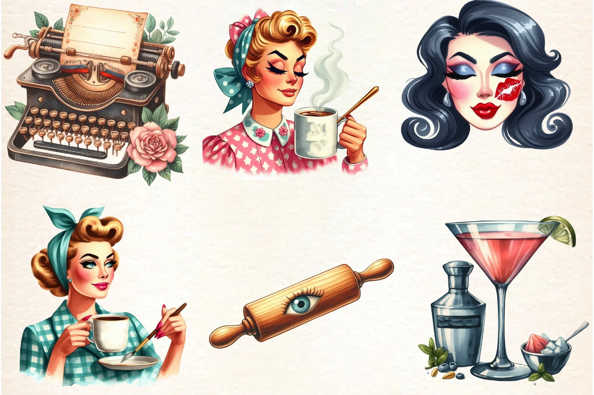 Sarcastic Housewife Clipart Bundle - CraftNest - Digital Crafting and Art