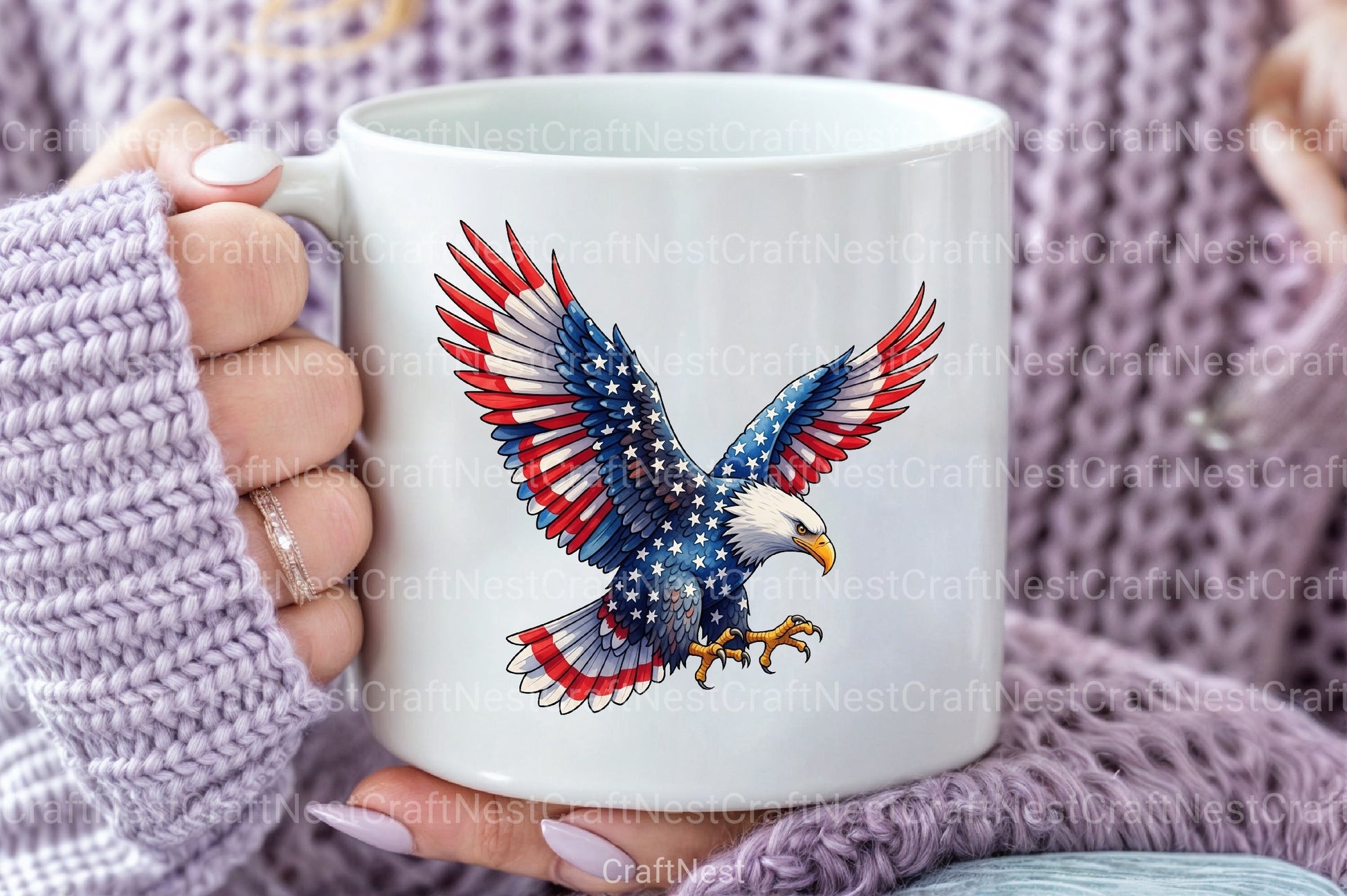 American Patriotic Eagle 4th of July Clipart Bundle - CraftNest - Digital Crafting and Art