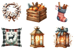 Rustic Christmas Clipart Bundle - CraftNest - Digital Crafting and Art